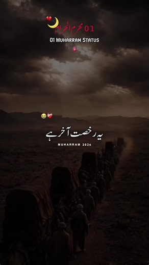 1st Muharram Status 🏴💔🙏 #1muharram 1 محرم الحرام 🕌🚩😭 #muharram2026 #1stmuharram #yahussain #1millionaudition