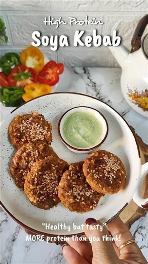 Soya Kebab Recipe | High Protein Snack #Shorts