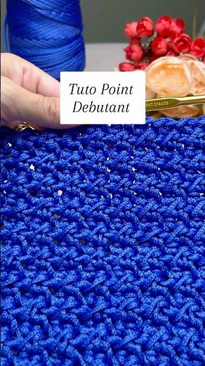 Point facile au crochet : demi-bride + maille coulée (relief élégant)