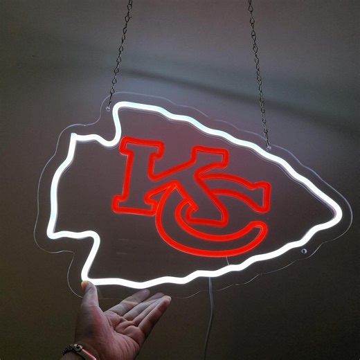 LED Kansas City Chiefs Neon Sign, Custom Sports Bar Team Neon Sign Sports Football Neon Sign , Man Cave Gift, Gift for Boy Friend - Etsy Canada
