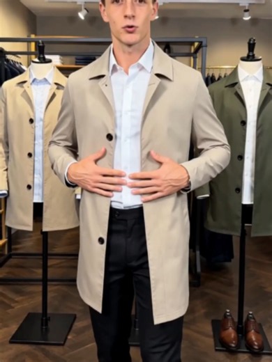 Men’s Lightweight Urban Coat｜Smart Everyday Layer for Work & Travel #TikTokShopUK #MensFashionUK #MensCoat #SmartCasual #AutumnStyle #ForYouDays #TikTokMadeMeBuylt