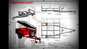 The Off-Road Camper Trailer Plan is a tried and tested design that is strong, economical and reasonably simple to manufacture. A generous box area provides plenty of storage space with top access via a lid that also acts as a carrier for items such as bikes, bulky gear or a fold-up tent. Rear access is through a swinging tailgate – also handy for a kitchen (plans not included). Side panels provide additional storage for items such as gas cylinders, batteries or fire wood. A spare wheel carrier i