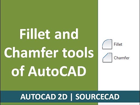 Fillet and chamfer commands of AutoCAD with all subcommands
