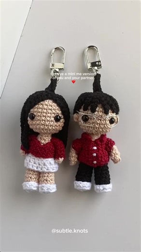 Personalized Mini Me Crochet Keychains for Special Gifts
