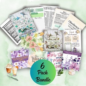 Christian Printable Bundle: Scripture Cards, Faith Planner (digital Download) - Etsy