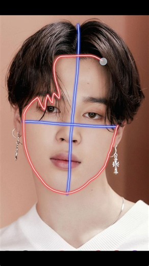 Easy trick to draw Jimin from Bts ✨#ytshorts #tutorial #jimin #bts#goviral