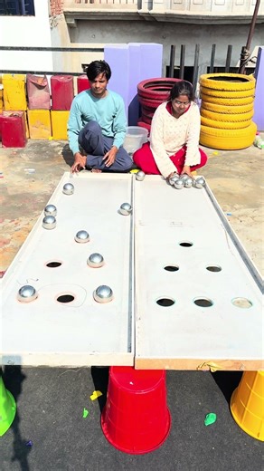 Roll ball and Wow slide ball challenge who will win#shorts