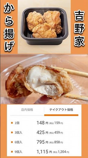 [Huge] Yoshinoya's fried chicken is delicious and has a generous portion!