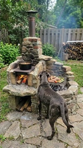 Hand-Built Stone Oven & Grill: The Ultimate Outdoor Kitchen 🧱🔥