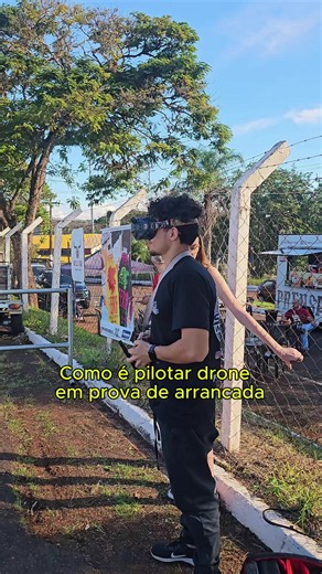 Como é pilotar drone em prova de Arrancada? #drone #fpv #carro #Arrancada