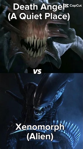 Death Angel vs Xenomorph #aquietplace #alien #deathangel #xenomorph #battle #edit #shorts