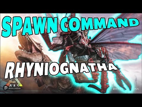 SPAWN COMMAND CHEAT RHYNIOGNATHA I Tutorial Ark New Dino Dinosaur Official I PVE PVP