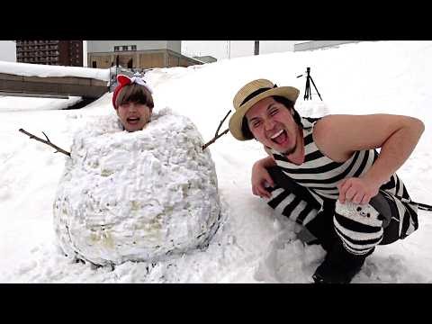 I turned him into a snowman and left him there.