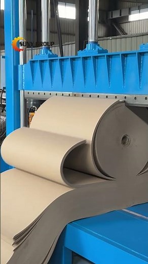 Heavy Duty Guillotine Cutter Slicing Full Rolls of Industrial Paper