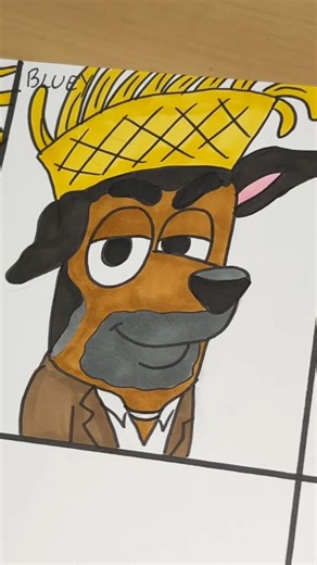 Bad Bunny in Different Cartoon Styles Part 3 #shorts #badbunny #bluey