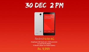 Xiaomi Redmi Note 4G: Phablet to go on sale on Flipkart on December 30
