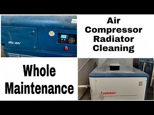 Air Compressor Radiator Cleaning | How to do Whole Maintenance of Air Compressor |