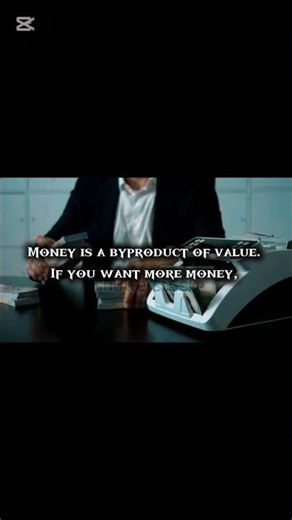 Money is a byproduct of value. If you want more money|Motivational #shortsfeed#foryou#mythoughts#new