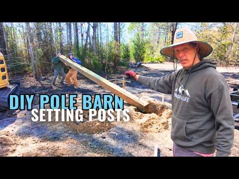 My Huge DIY Pole Barn Needs 320lb Posts!