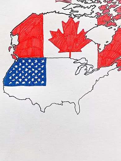 How to Draw the Flag Map of the United States