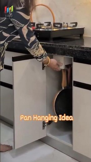 Kitchen Organization Hacks for Pots, Pans & More! 🍳👌 #storagesolutions #home #kitchen