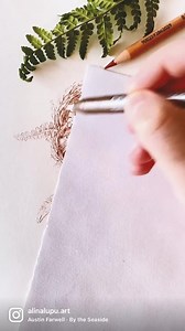 Learn to draw the unfurling frond of a fern. Step-by-step tutorial 🍃 https://www.patreon.com/alinalupu . . #learntodraw #stepbystep #arttutorial #fern #penandink | Alina Lupu