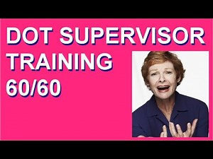Drug and Alcohol Training for Supervisors for DOT Training Compliance