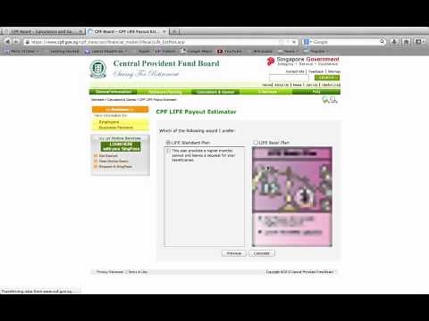 CPF Life Payout Estimator