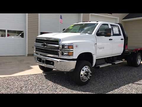 2019 Chevrolet Silverado 5500 HD Crew Cab 4X4 Kodiak/Topkick Duramax Diesel Big Truck Steel Bed!!!!!