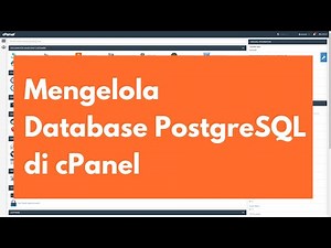 Mengelola Database PostgreSQL di cPanel- Belajar cPanel