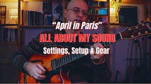 "April in Paris" played in guitar solo. Here all setup & gear about how I get my sound -Fibonacci "Alessio Menconi" signature guitar with volume 8 tone 6 https://www.fibonacciguitars.com/alessiomenconi -Mooer GE300 with signature sound by DRAPSOUND https://www.drapsound.com/alessio-menconi -Rotosound Strings round wound 012-052 https://www.rotosound.com/product-category/electric-guitar/ -Lexicon LPX1 with HALL D reverb -Dunlop pick 1.5mm Plus these two hands: M/L size, long & skinny fingers incl