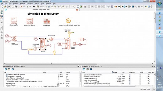 amesim视频教程-冷却系统（）-