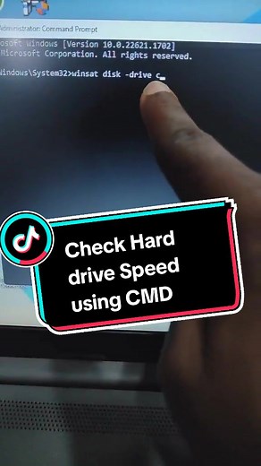 How to Check hard Drive Speed in windows using CMD. #windows #tipsandtricks #hack #learntec #howto