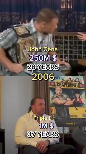 2.2M views · 10K reactions | John Cena vs Triple H over the years #johncena #tripleh #fyp #foryou #fypシ #actor #evolution #star | Net Worth | Facebook