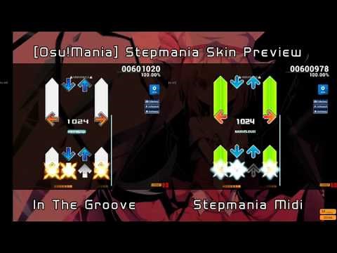 [Osu!Mania] Stepmania Skin Preview