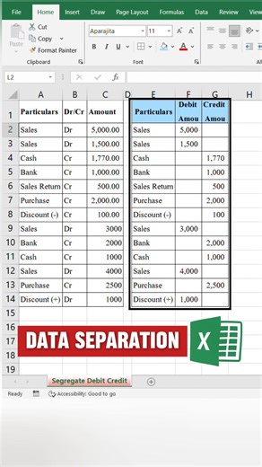 How IF function let you quickly Separate Data in Excel? Excel Data Separation.