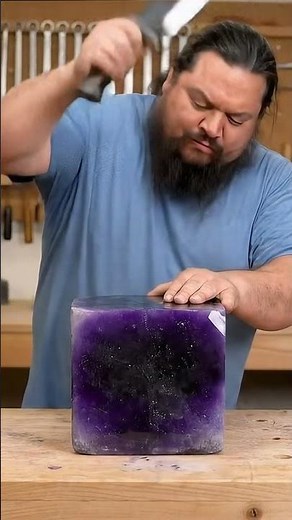 Minecraft Steve Guess The Color Cuts Inside Purple Minecraft Block