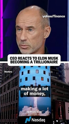 CEO reacts to Elon Musk becoming a trillionaire. 💸