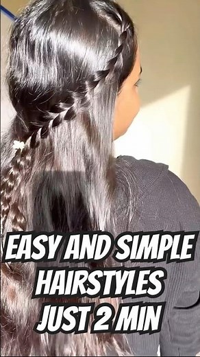Quick & Cute Hairstyles You Can Do in 5 Minutes 💁‍♀️💖 #easyhairstyle #everydaylook #hairestyle