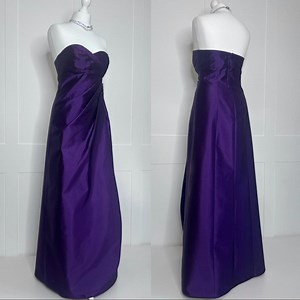 Vintage prom dress, retro graduation, 1990s purple... | Depop