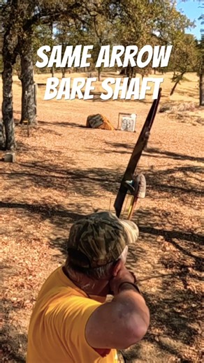 Bare shaft arrow tuning. #recurvearchery #recurvebow #traditionalarchery #tradarchery