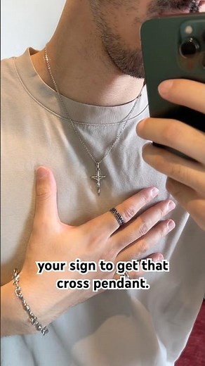Silver cross pendant necklace for men (best in men’s jewelry)