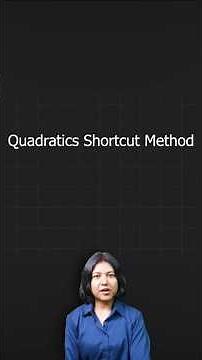 Quadratic Shortcut You’ll Never Forget | Split Middle Term in Seconds | SujataMaths #shorts