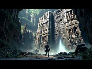 Ancient Alien Fortress Overlooked by Time Until a Human Adventurer Stumbles Upon Its Doors