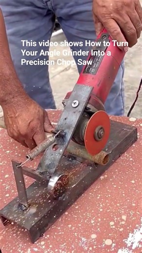 How to Turn Your Angle Grinder Into a Precision Chop Saw