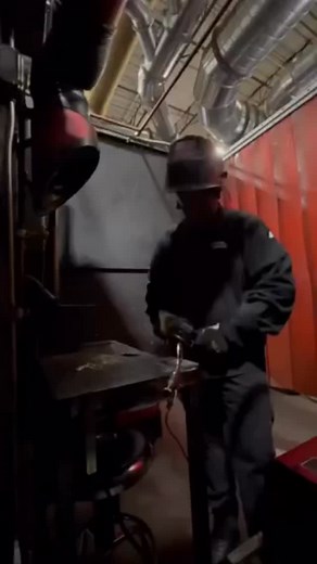 3K views · 21 reactions | Check out UTI welding student Isaac Sepulveda’s welding skills.  Isaac is grinding angle cuts and welding beads on a 3/4 inch plate of metal. Nice work!  | Universal Technical Institute | Facebook