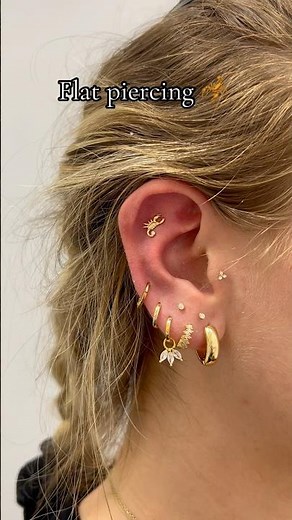 Step by step flat #piercing 🫶🐆 #ireland #piercings #piercinginspo #jewellery