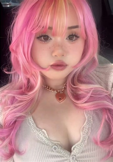 Pink and Blonde Strawberry Lemonade Hair Color