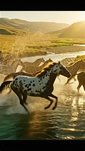 Wild Horses Running free #horse #wildlife #animals #nature #ai #relax