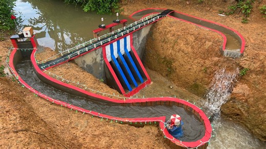How to make a mini hydroelectric dam